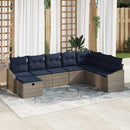 Sofa Sæt med pude 6 pcs polyrattan