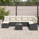 Sofa Sæt med pude 8 pcs polyrattan