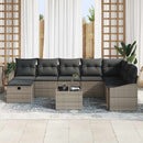 Sofa Sæt med pude 8 pcs polyrattan