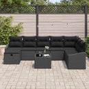 Sofa Sæt med pude 8 pcs polyrattan