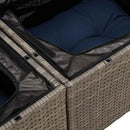 Sofa Sæt med pude 6 pcs polyrattan