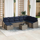 Sofa Sæt med pude 6 pcs polyrattan