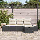 Sofa Sæt med pude 4 pcs polyrattan