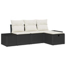 Sofa Sæt med pude 4 pcs polyrattan