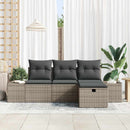 Sofa Sæt med pude 4 pcs polyrattan