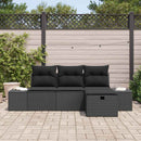 Sofa Sæt med pude 4 pcs polyrattan