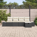 Sofa Sæt med pude 5 pcs polyrattan
