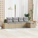 Sofa Sæt med pude 5 pcs polyrattan
