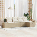 Sofa Sæt med pude 5 pcs polyrattan