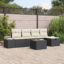 Sofa Sæt med pude 6 pcs polyrattan