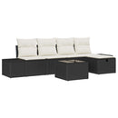 Sofa Sæt med pude 6 pcs polyrattan