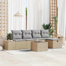 Sofa Sæt med pude 5 pcs polyrattan