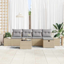 Sofa Sæt med pude 5 pcs polyrattan