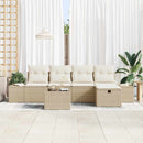 Sofa Sæt med pude 6 pcs polyrattan