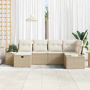 Sofa Sæt med pude 6 pcs polyrattan