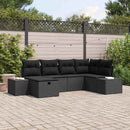 Sofa Sæt med pude 6 pcs polyrattan