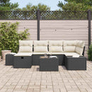 Sofa Sæt med pude 7 pcs polyrattan