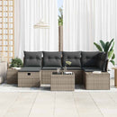 Sofa Sæt med pude 7 pcs polyrattan