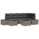 Sofa Sæt med pude 7 pcs polyrattan