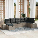 Sofa Sæt med pude 7 pcs polyrattan