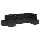 Sofa Sæt med pude 7 pcs polyrattan