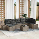 Sofa Sæt med pude 7 pcs polyrattan