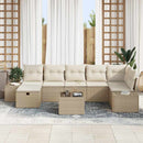 Sofa Sæt med pude 8 pcs polyrattan