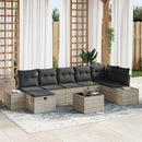 Sofa Sæt med pude 8 pcs polyrattan