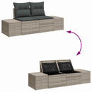Sofa Sæt med pude 8 pcs polyrattan