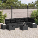 Sofa Sæt med pude 8 pcs polyrattan