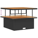 Havesofa Sæt med pude 11 pcs Sort og Cream