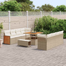 Havesofa Sæt med pude 11 pcs Beige og creme