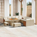 Havesofa Sæt med pude 13 pcs Beige og creme
