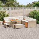 Havesofa Sæt med pude 13 pcs Beige og creme