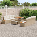 Havesofa Sæt med pude 11 pcs Beige og creme