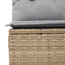 Havesofa Sæt med pude 9 pcs Beige og lys grå
