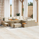 Havesofa Sæt med pude 13 pcs Beige og creme