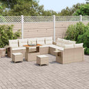 Havesofa Sæt 13 stk. Beige polyrattan