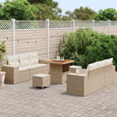 Havesofa Sæt Beige og creme 221 x 204 x 85 cm Poly Rattan