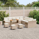 Havesofa Sæt med pude med opbevaring 14 pcs Beige og creme