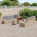 Havesofa Sæt med pude Beige 90 x 55 x 71 cm Poly rattan