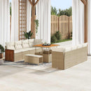 Havesofa Sæt Beige og creme 231 x 224 x 85 cm polyrattan