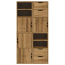 sidekabinetter 4 stk ODDA 40x24x79 cm massivt fyrretræ