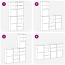 sidekabinetter 4 stk ODDA 40x24x79 cm massivt fyrretræ
