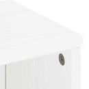sidekabinetter 4 stk ODDA 40x24x79 cm massivt fyrretræ hvid