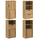 sidekabinetter 4 stk ODDA 40x24x79 cm massivt fyrretræ