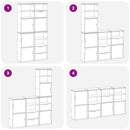 sidekabinetter 4 stk ODDA 40x24x79 cm massivt fyrretræ