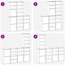 sidekabinetter 5 stk ODDA 40x24x79 cm massivt fyrretræ