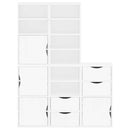 sidekabinetter 5 stk ODDA 40x24x79 cm massivt fyrretræ hvid