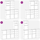sidekabinetter 5 stk ODDA 40x24x79 cm massivt fyrretræ